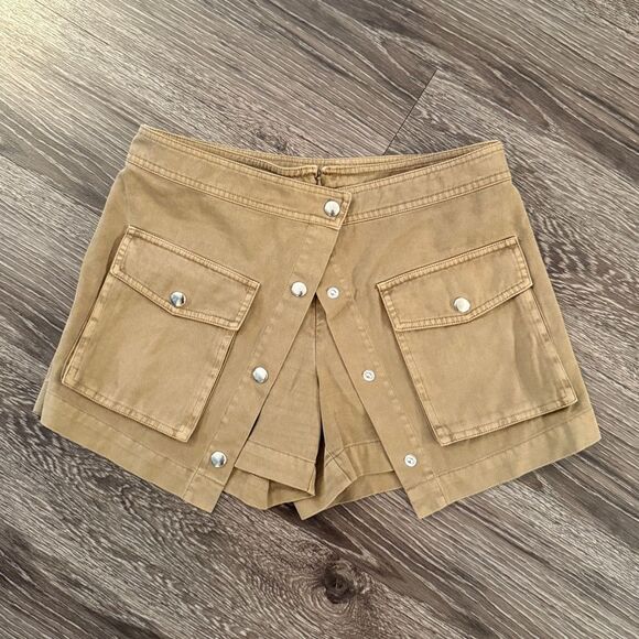 STAUD Pants - Staud Tamara Utility Skorts with Flap Pockets